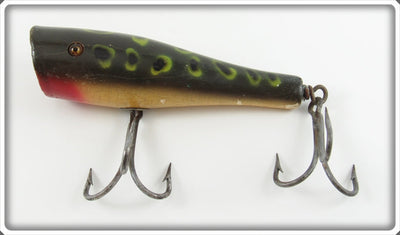 Vintage Creek Chub Frog Spot Husky Plunker Lure 5819