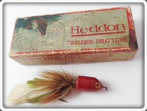 Vintage Heddon Gifford Pinchot Red Wilder Dilg Fly Rod Lure In Box 9