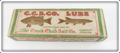 Creek Chub Green Gar Scale Gar Minnow Lure Empty Box 2920