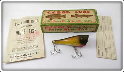 Vintage Creek Chub 3204 Golden Shiner Plunker Lure
