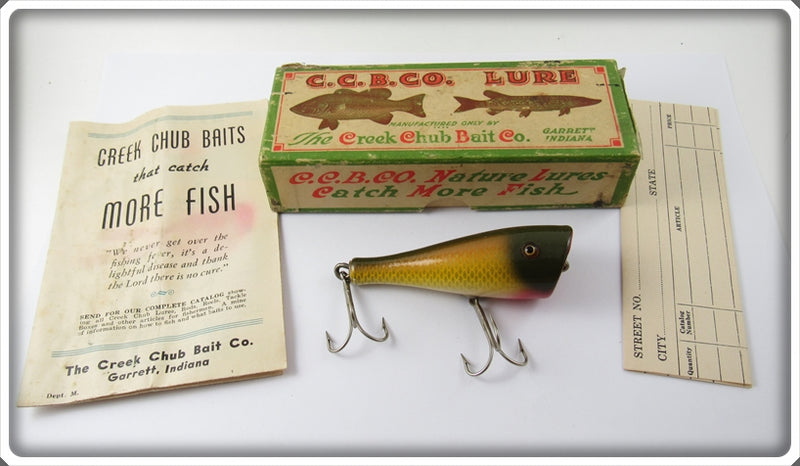 Vintage Creek Chub No. 2604 Golden Shiner Fishing Lure Empty Box