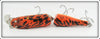 Herter's Inc Orange & Black Tiger Pike Minnow In Box