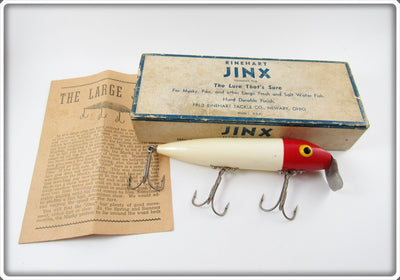 Rinehart White Red Head Large Jinx In Correct Box W.R.H.