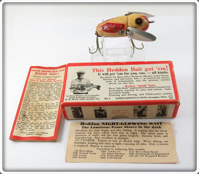 Vintage Heddon 2122 LUM Luminous Crazy Crawler Lure