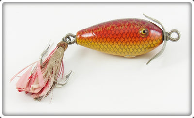 Shakespeare Yellow & Red Photo Finish Midget Underwater Minnow 6600
