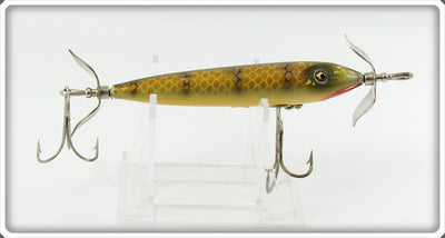 Vintage Heddon Pike Scale Torpedo Lure 129M 