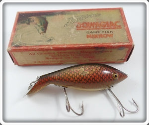 Vintage Heddon Dowagiac Red Scale Tadpolly Lure In Box 5009H