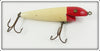 Vintage Pflueger Red Head White Surprise Minnow Lure