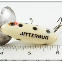 Fred Arbogast White Black Spots Jitterbug