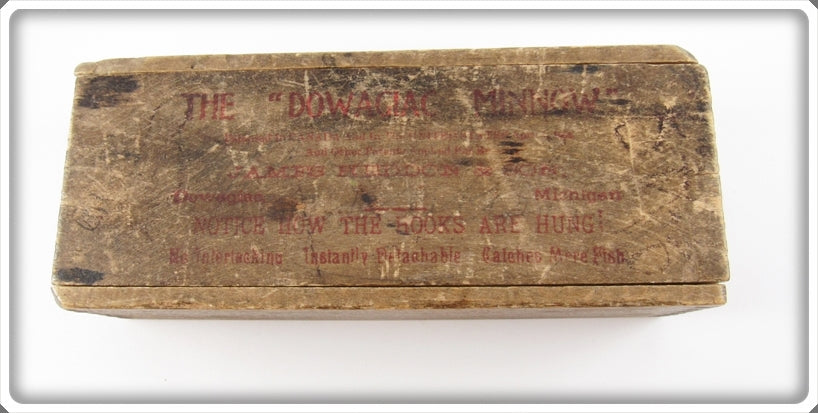 James Heddon & Sons Fancy Back The Dowagiac Minnow No. 150 Wood Box