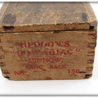 James Heddon & Sons Fancy Back The Dowagiac Minnow No. 150 Wood Box