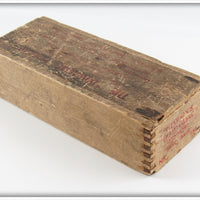 James Heddon & Sons Fancy Back The Dowagiac Minnow No. 150 Wood Box