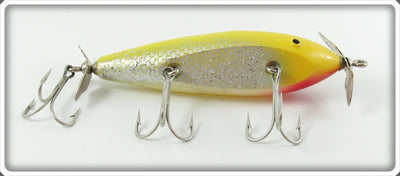 Vintage Creek Chub Yellow Flash Injured Minnow Lure 1537
