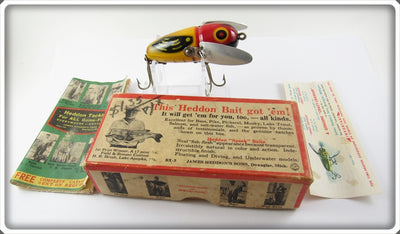 Vintage Heddon 2120 YRH Crazy Crawler Lure
