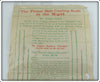 Heddon 1911 White Pasteboard Box Paper Insert