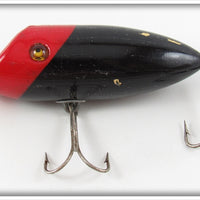 Winchester Bait & Mfg Co Red & Black June Bug Floater Lure