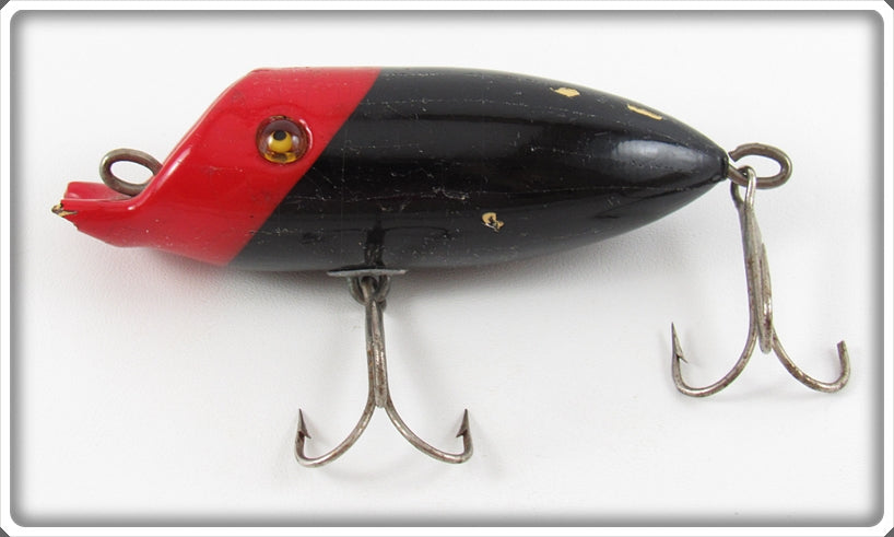 Winchester Bait & Mfg Co Red & Black June Bug Floater Lure