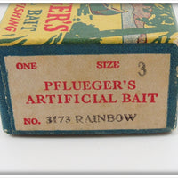 Pflueger Rainbow Neverfail Three Hook Minnow In Box 3173