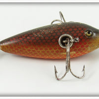 Vintage Heddon Red Scale 100 Dowagiac Minnow Lure 109H