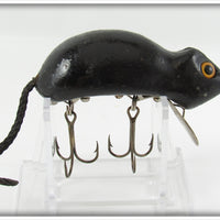 Vintage Unknown Mom & Pop Company Black Mouse Lure