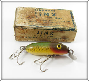 Vintage Rinehart Gold Scale Jinx Lure In Box GS