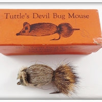 Vintage O.C. Tuttle Devil Bug Inc Mouse Lure In Orange Box