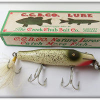 Vintage C.C.B.CO. Creek Chub Silver Flash Snook Pikie In Box 3418