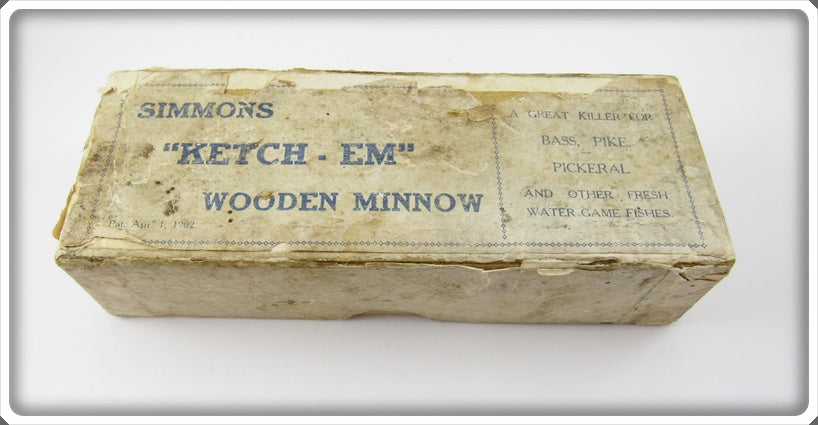 Simmons Ketch-Em Wooden Minnow Empty Box