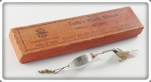 Vintage O.C. Tuttle Devil Bugs Whirlo Minnow Lure In Box