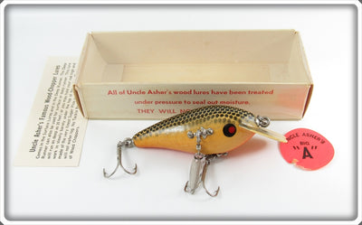 Uncle Asher's Black Scale Big A Woodchopper Lure In Box 