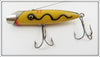 South Bend Silver Speckled Yellow Body With Black Shadow Wave Fish Oreno