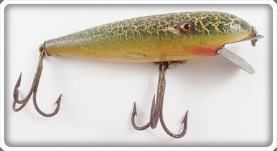 Vintage Pflueger Green Crackleback Palomine Pal-O-Mine Lure 5085