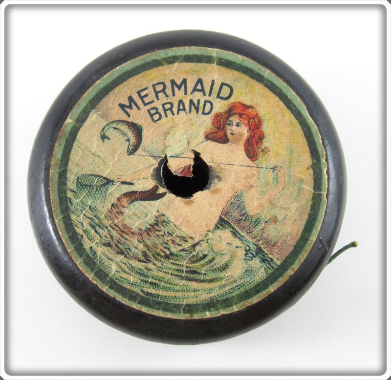 Vintage Mermaid Brand Antique Fishing Line Spool - Fin & Flame