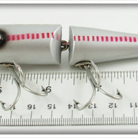 Creek Chub Silver With Red Lines Jointed Pikie In Box 2600 FS Special