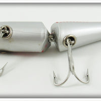 Creek Chub Silver With Red Lines Jointed Pikie In Box 2600 FS Special