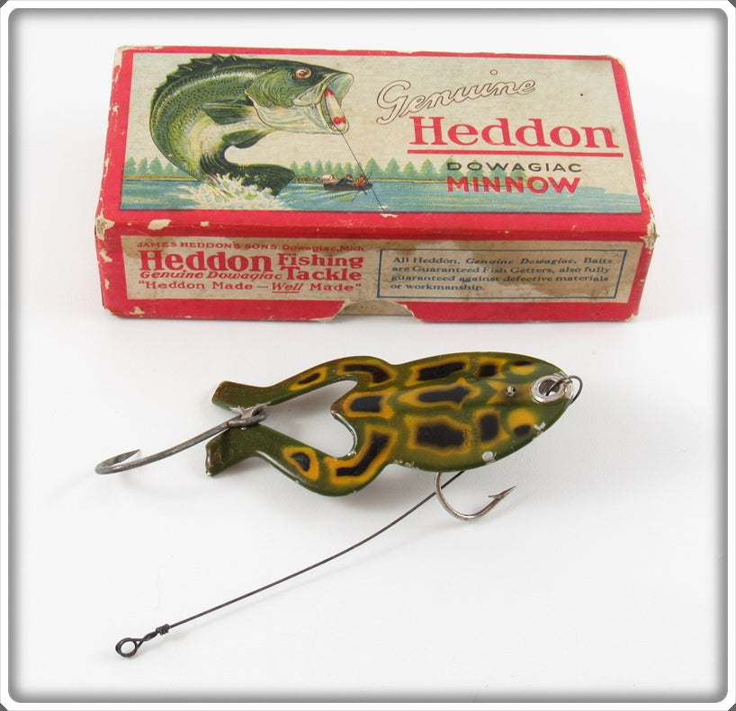 Vintage Heddon Spoon-Y Frog Lure In Box 3209BB