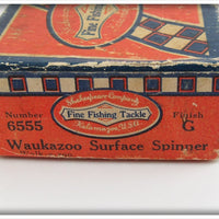 Shakespeare Grey Waukazoo Surface Spinner In Box 6555 G