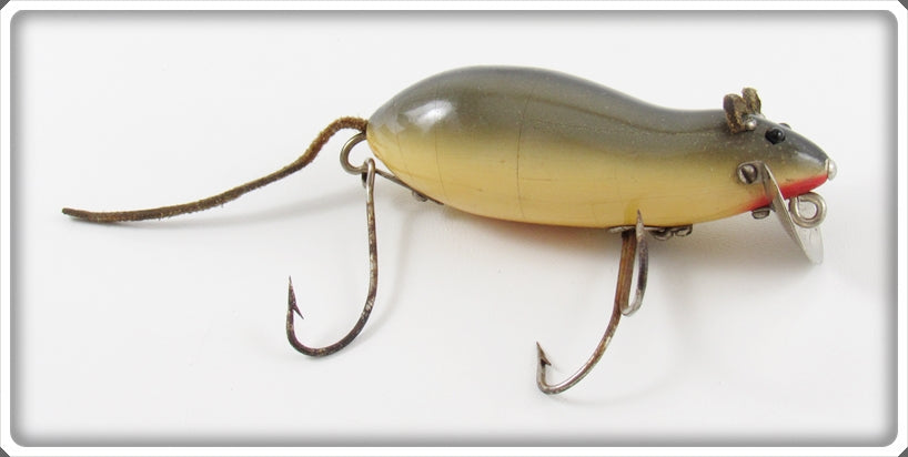 Vintage Heddon Grey Mouse Meadow Mouse Lure 4000 GM For Sale