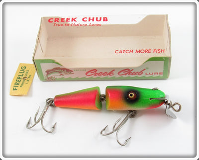 Creek Chub Rainbow Fire Jointed Midget Pikie Lure In Box 4231 