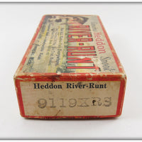 Heddon Silver Shore Early River Runt Spook Sinker In Correct Box 9119XRS