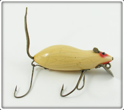 Vintage Heddon White Mouse Meadow Mouse Lure 4000 WM
