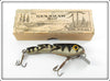Vintage Gen-Shaw Bait Co Wood Three Section Bait With Box Top