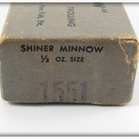 L&S Bait Company Shiner Minnow Empty Box