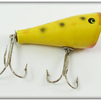 Vintage Mo-Do Lure Company Yellow Spotted Mo-Jo Lure