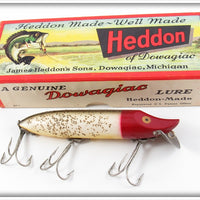 Vintage Heddon Red Head Flitter Vamp Spook Lure In XRS Box 