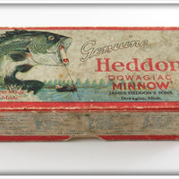 Vintage Heddon Red Head White Jointed Vamp Empty Box 7309RH