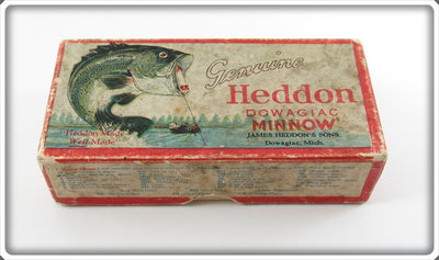 Vintage Heddon Red Head White Jointed Vamp Empty Box 7309RH