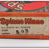 Uniline Mfg Co White Red Head Spinno Minno In Box 502