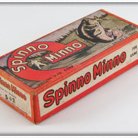 Uniline Mfg Co White Red Head Spinno Minno In Box 502