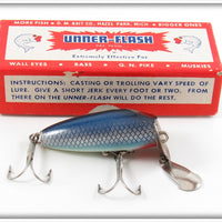 Vintage O.M. Bait Co Mullet Unner Flash Lure In Box 